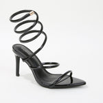 Alison Patent Wraparound Stiletto Heels