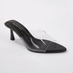 Cana Transparent Slip-on Mule Heels