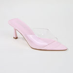 Cana Transparent Slip-on Mule Heels