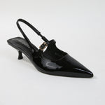 Corrie Slingback Kitten Heels with Buckled Strap