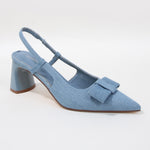 Eloise Bow Accent Slingback Pump Heels
