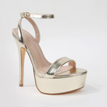 Genever Platform Ankle Strap Stiletto Heeled Sandals