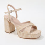 Guadalupe Crisscross Straps Platform Heels