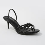 Heidy Slingback Knot Detail Stiletto Heel Sandals
