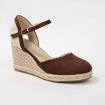 Marlene Jute-Wrapped Closed Toe Espadrille Wedges