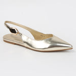 Reed Pointed Toe Metallic Accent Flats