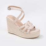 Rhiannon Knotted Strap Espadrille Wedge Sandals
