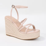 Rivka Vegan Leather Espadrille Wedge Sandals