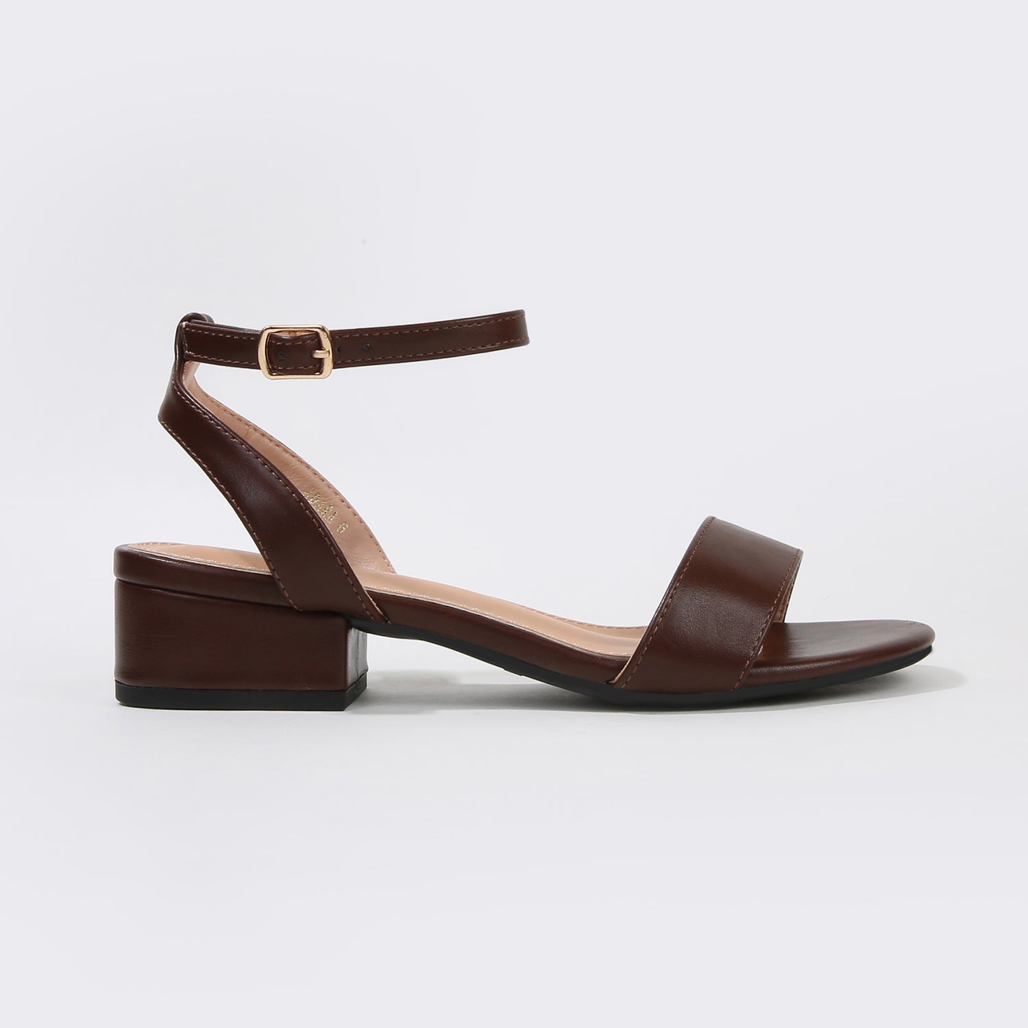 Adara Ankle Strap Low Block Heel Sandals