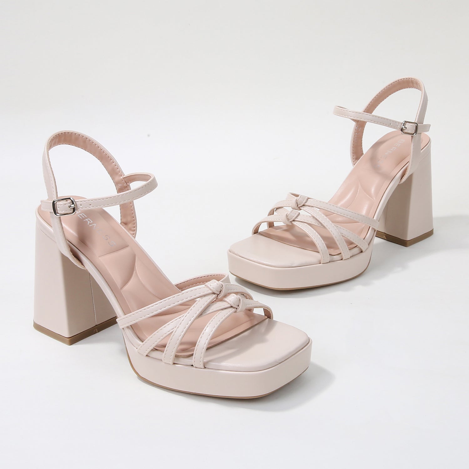 Anita Knotted Strappy Platform Heel Sandals