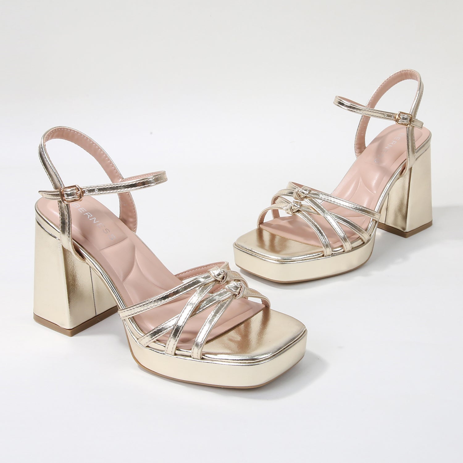 Anita Knotted Strappy Platform Heel Sandals