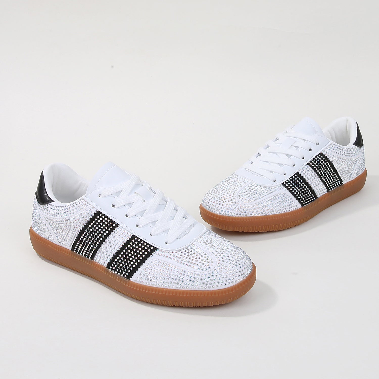Lennon Rhinestone Classic Strip Sneakers