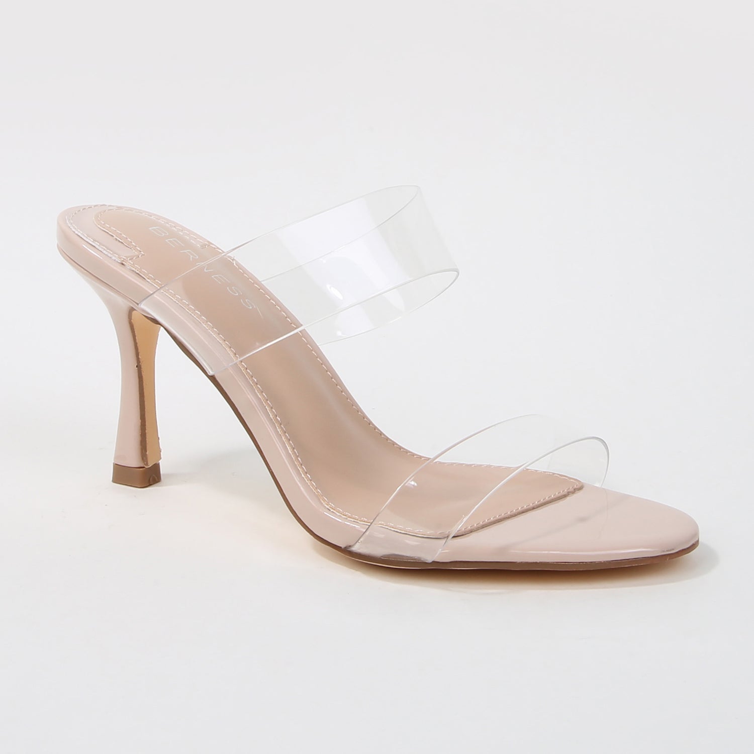 Calia Double Clear Strap Stiletto Mules