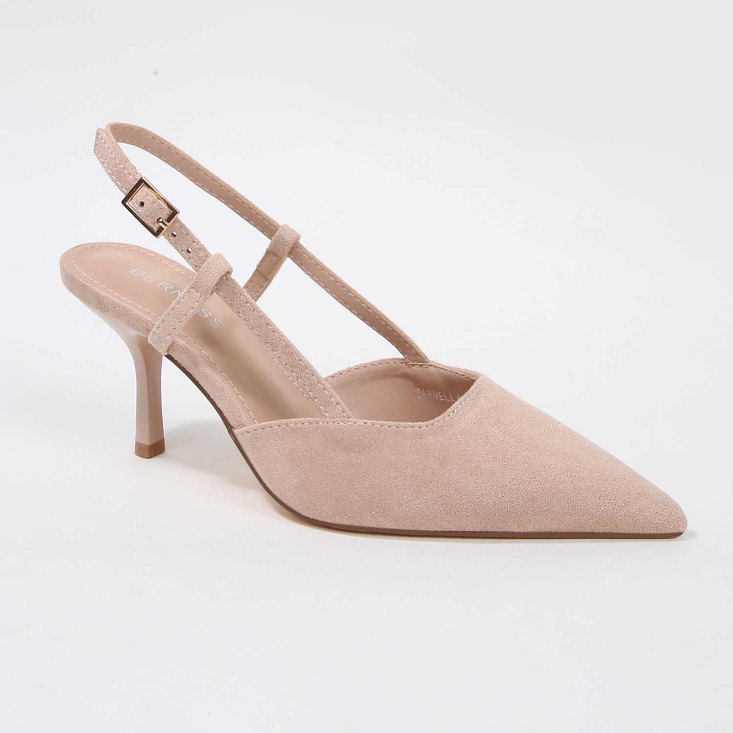 Carmella Faux Suede Pointed Toe Stiletto Heels