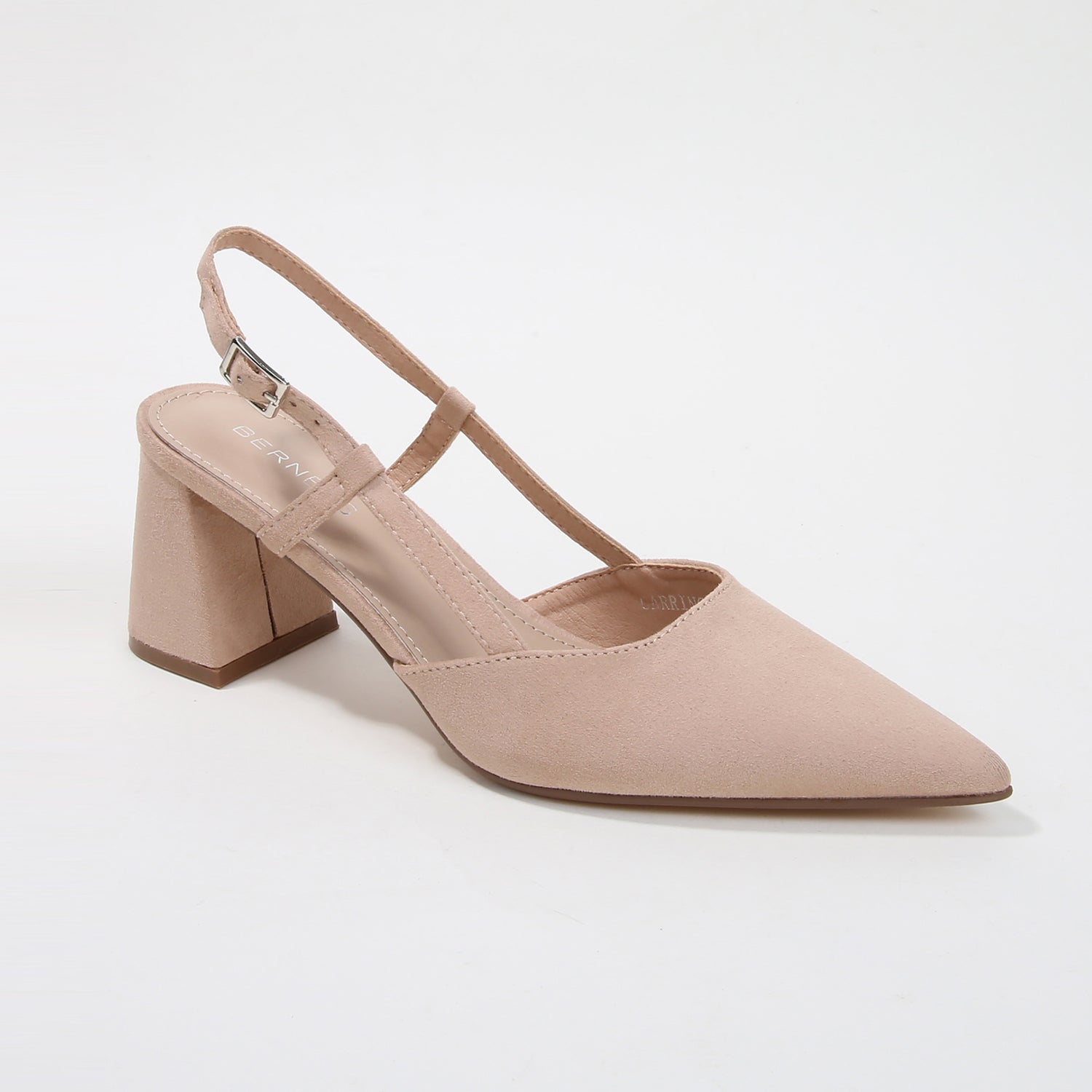 Carrington Suede Slingback Block Heel Pumps