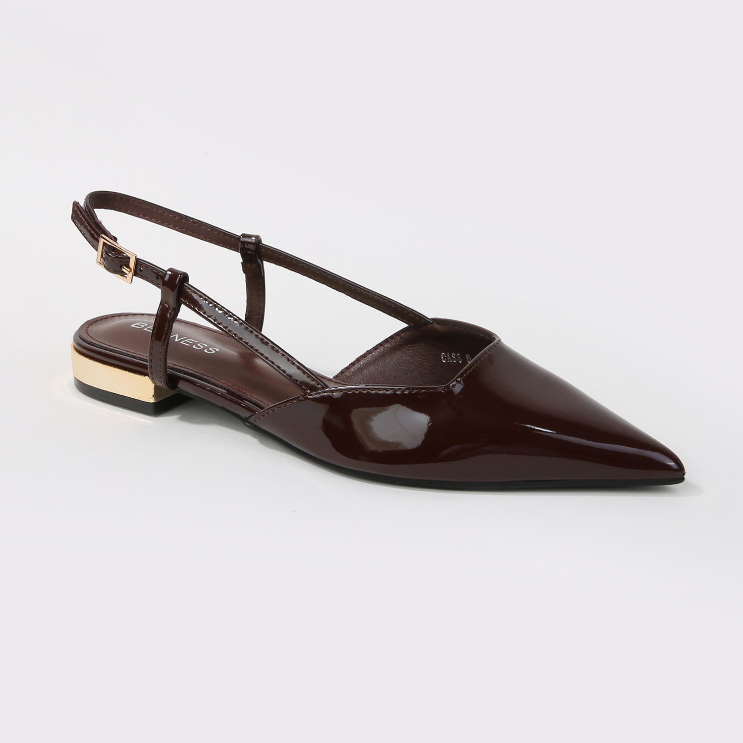 Cass Patent Slingback Flats