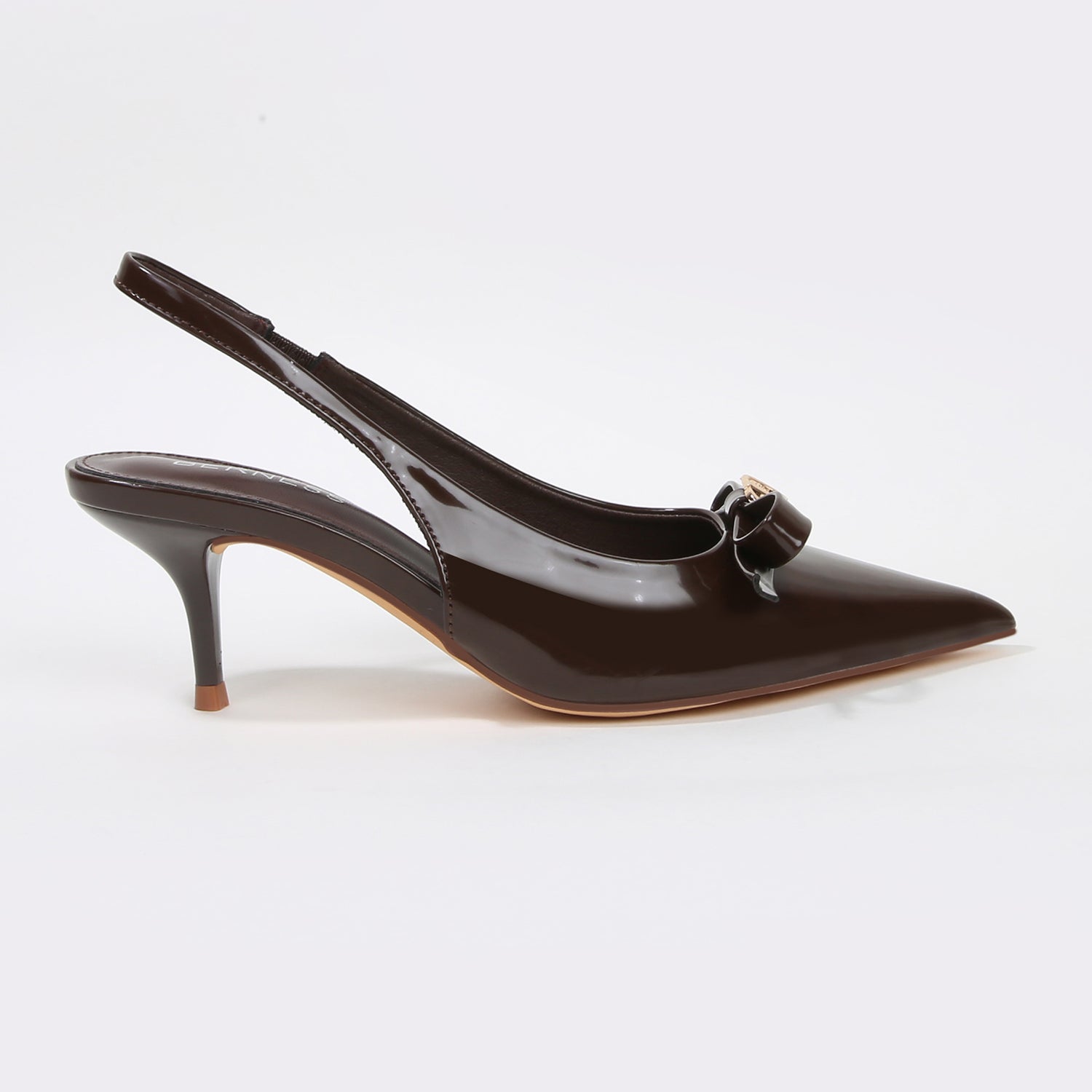 Charleigh Slingback Kitten Heels with Bow Detail