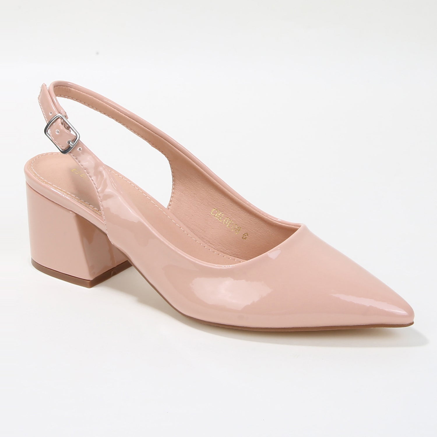 Choe Patent Finish Block Heel Pumps