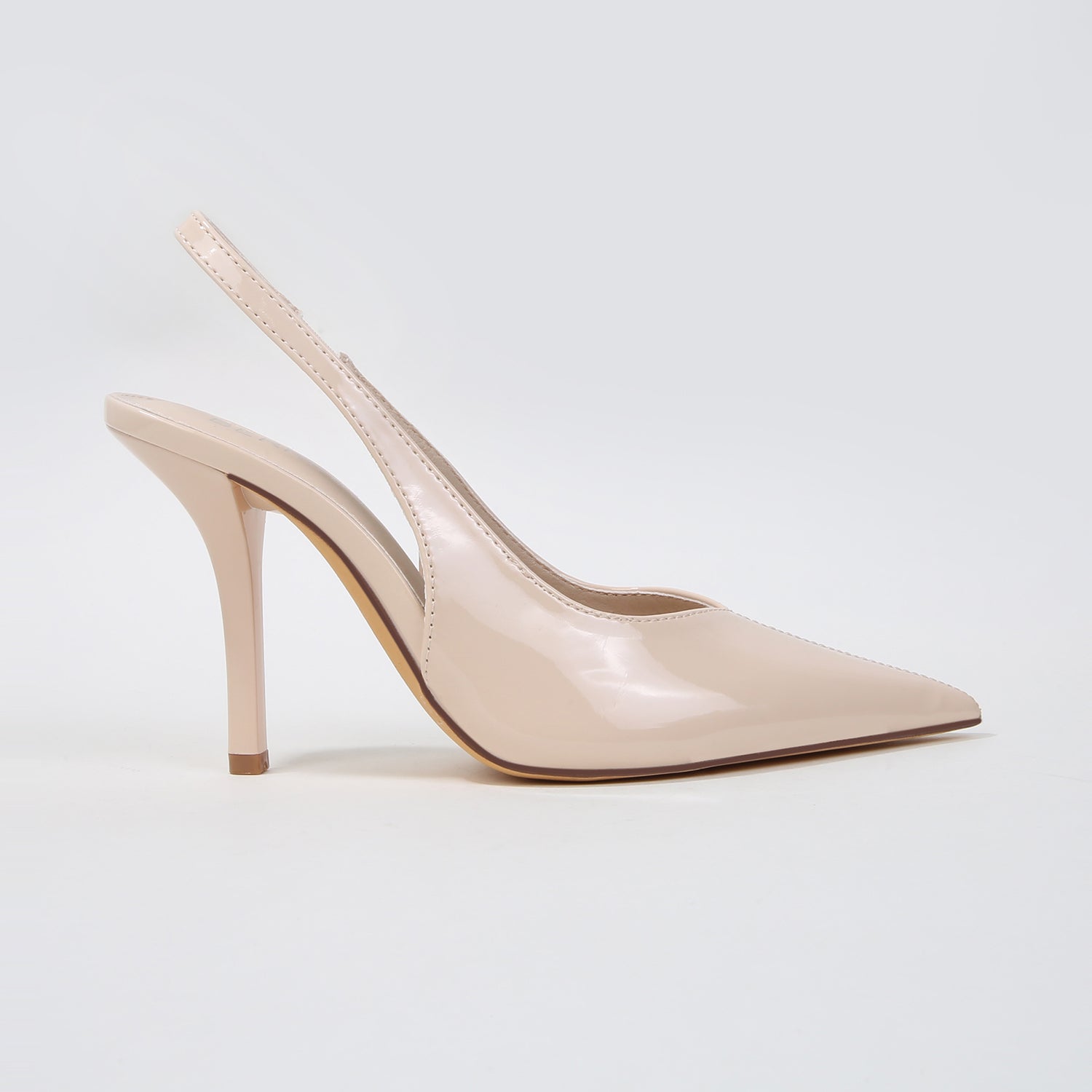 Constantine Patent Pointed Toe Slingback Heels