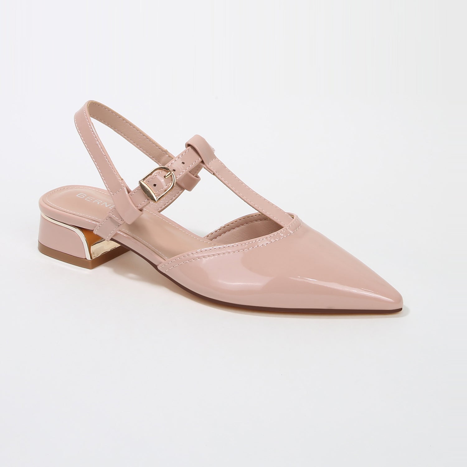 Cristian T-Strap Slingback Bloch Heel Pumps