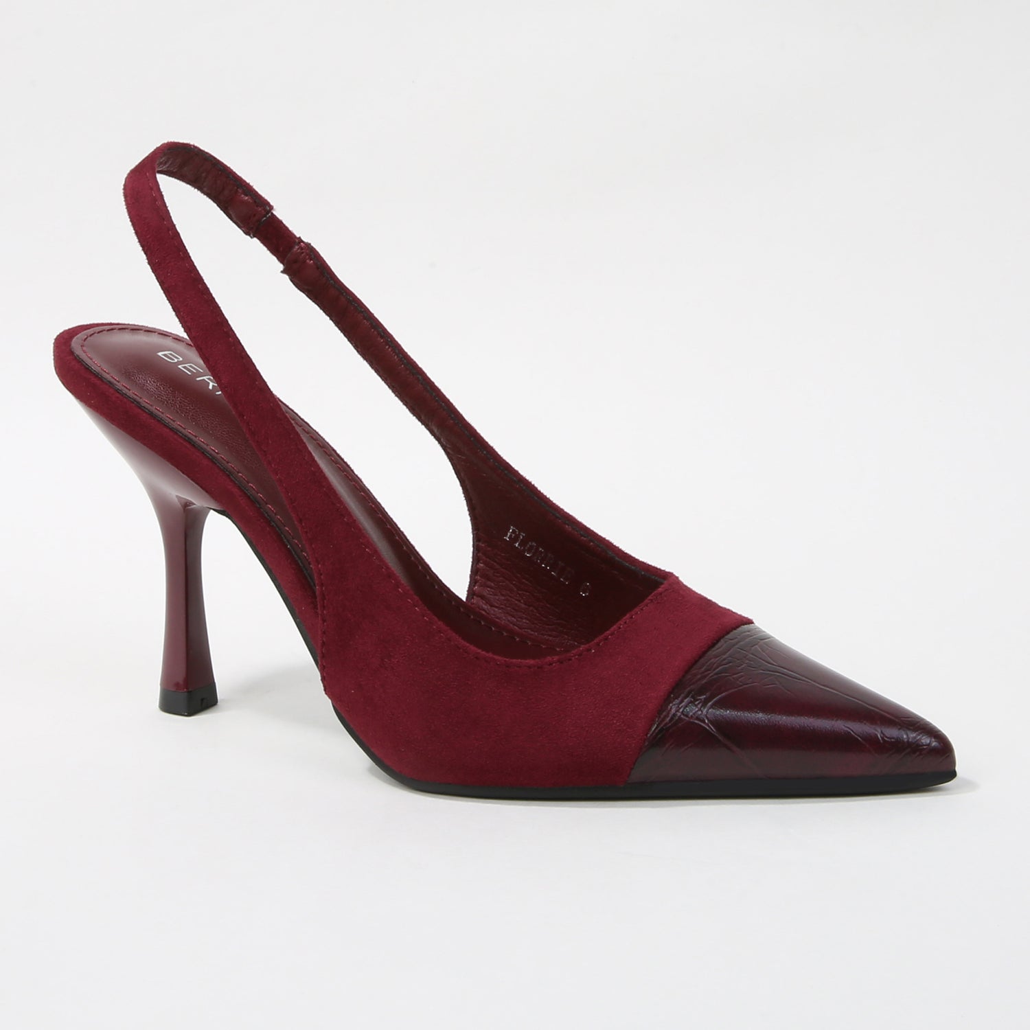 Florrie Contrast Cap Toe Slingback Stiletto Pumps