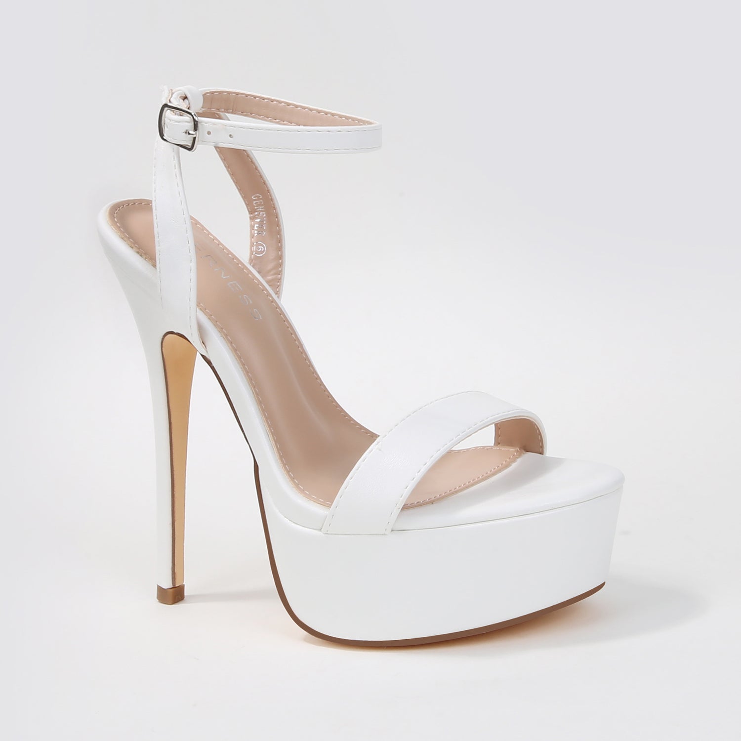 Genever Platform Ankle Strap Stiletto Heeled Sandals
