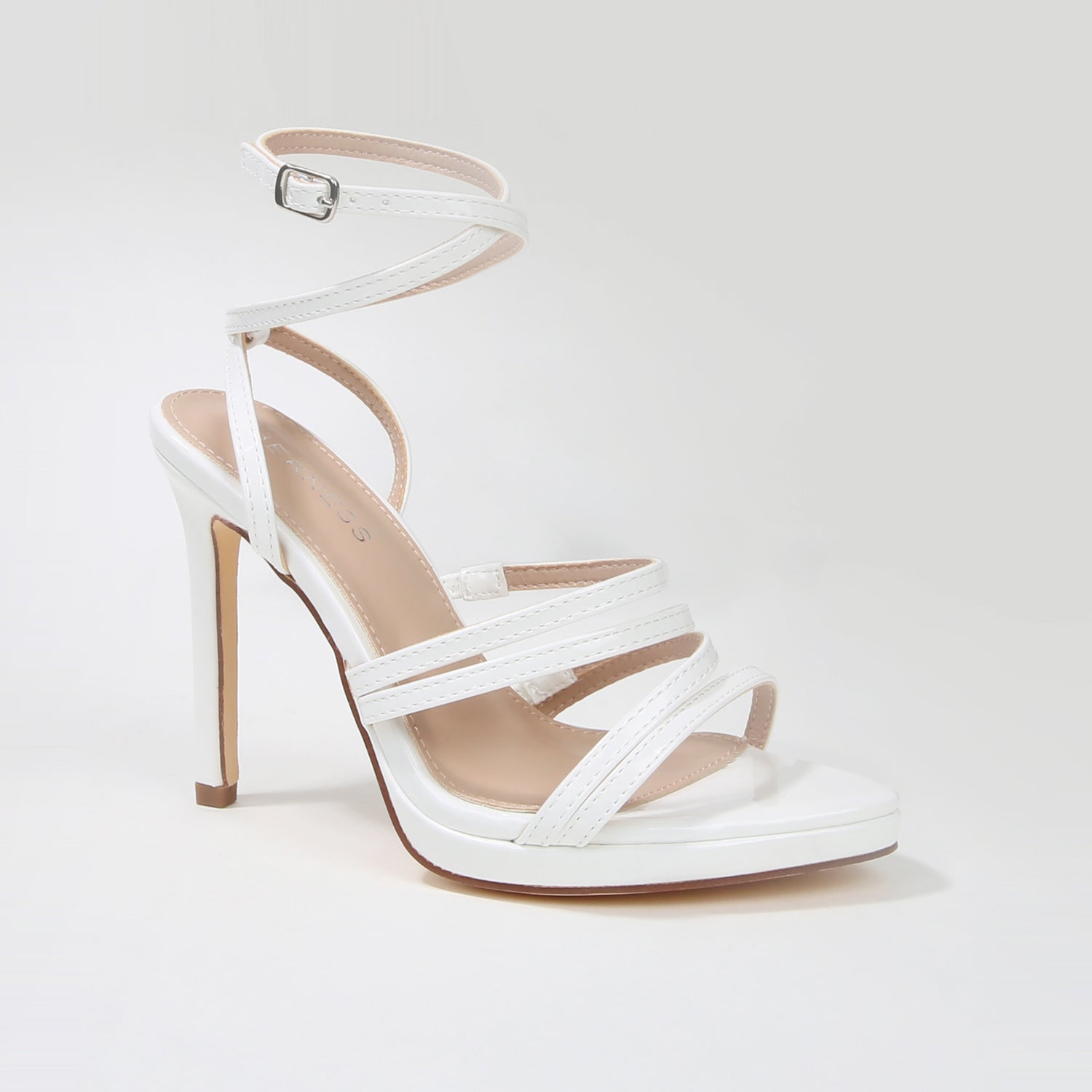 Herlinda Strappy Ankle Wrap Stiletto Heel Sandals