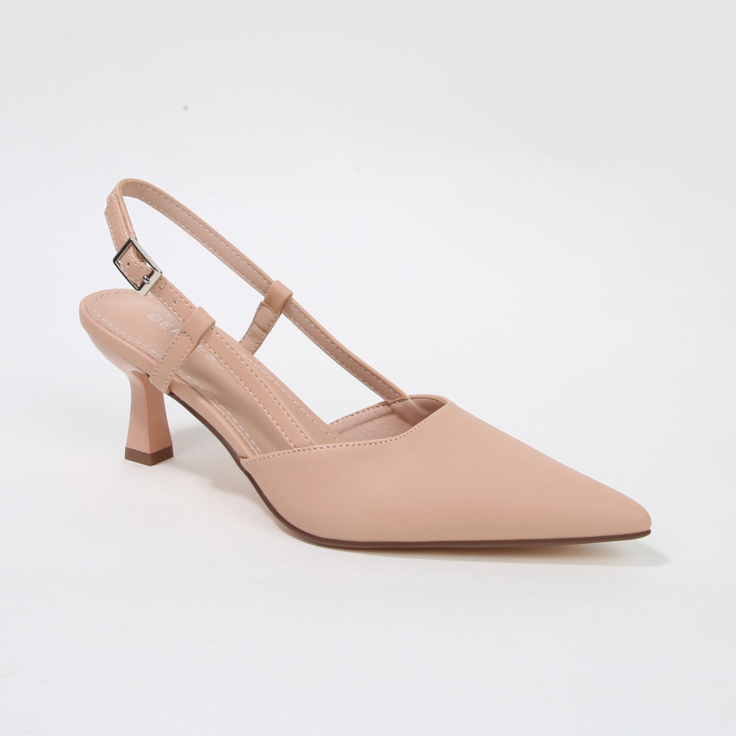 Joanna Pointed Toe Slingback Kitten Heels
