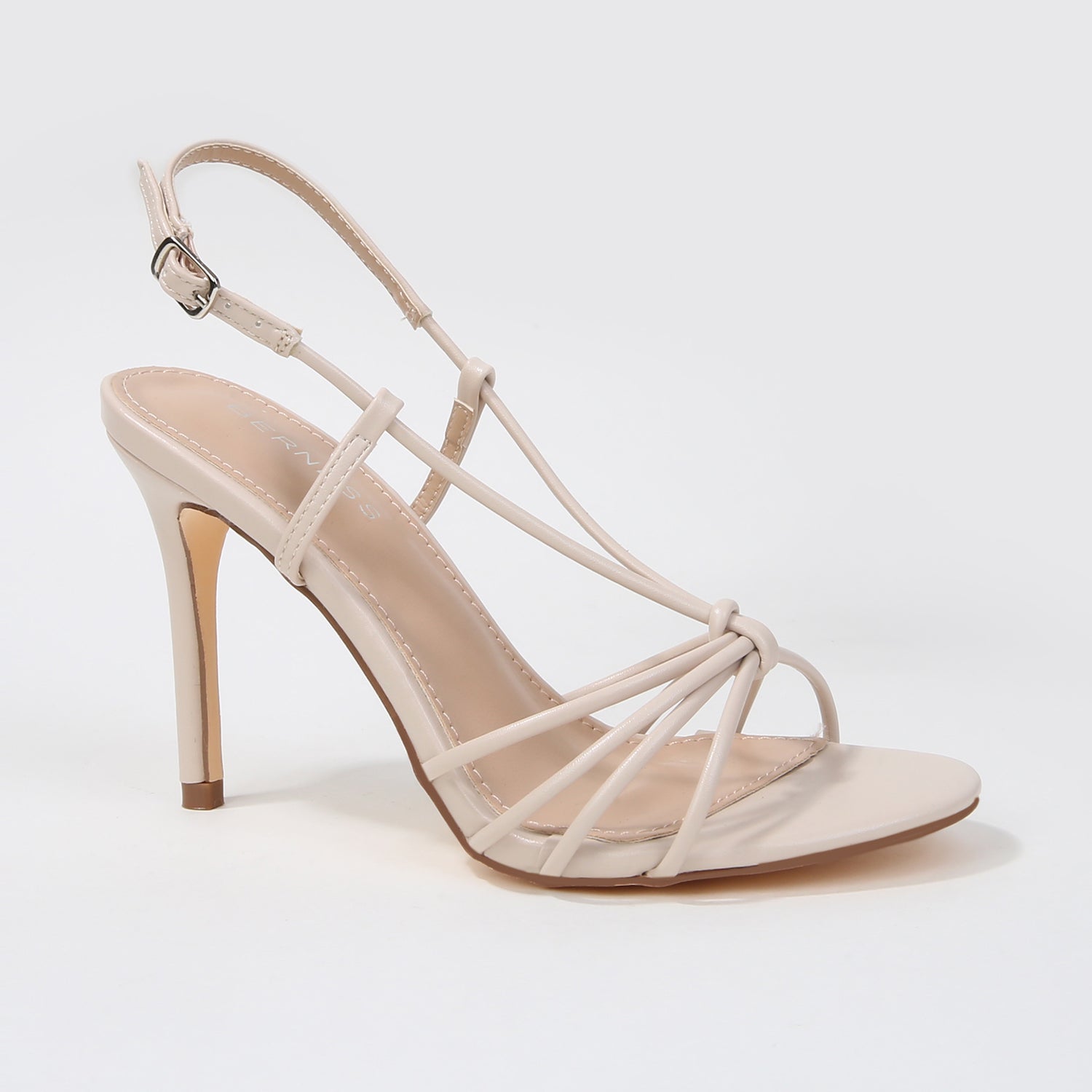 Kataleya Knotted Strappy Stiletto Heel Sandals