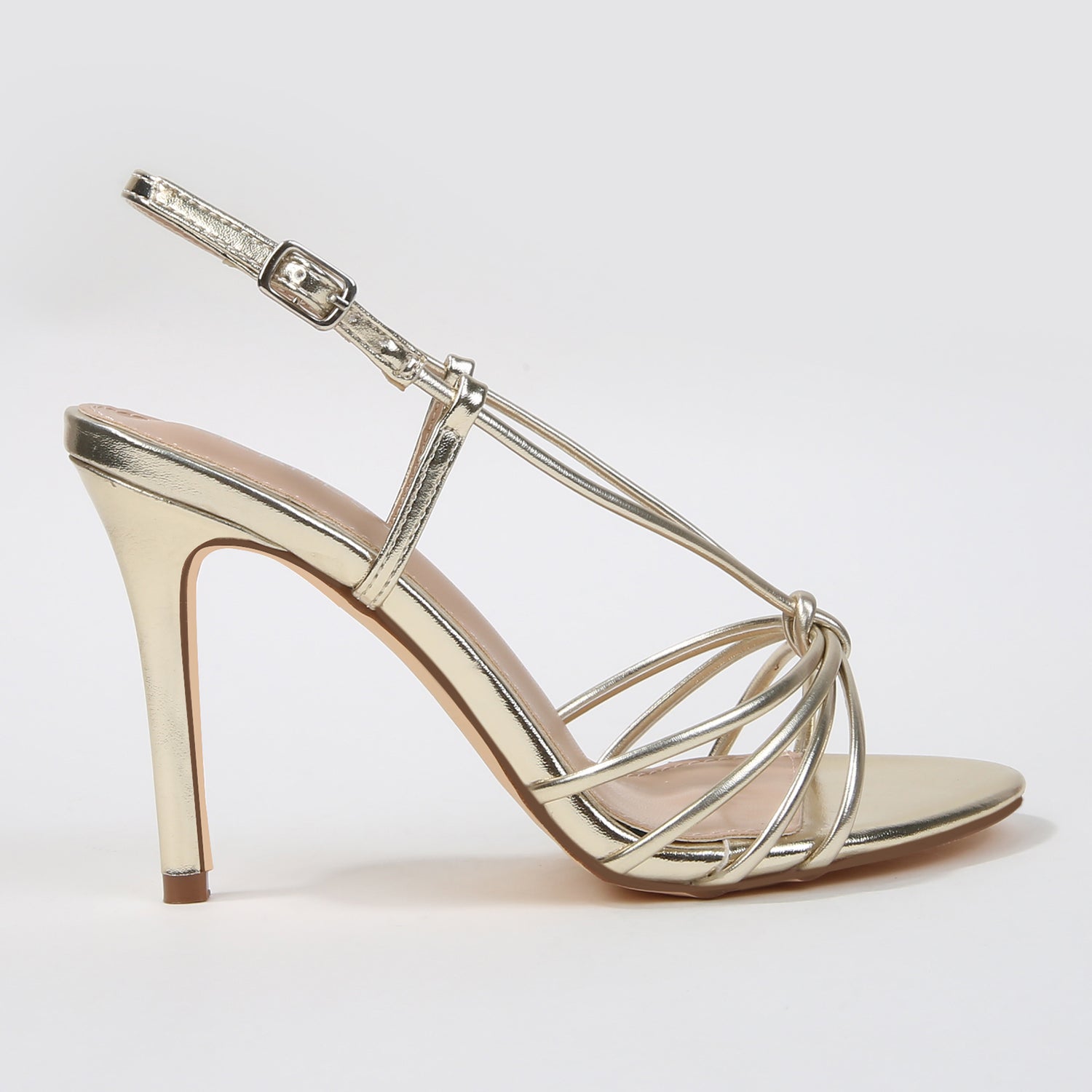 Kataleya Knotted Strappy Stiletto Heel Sandals