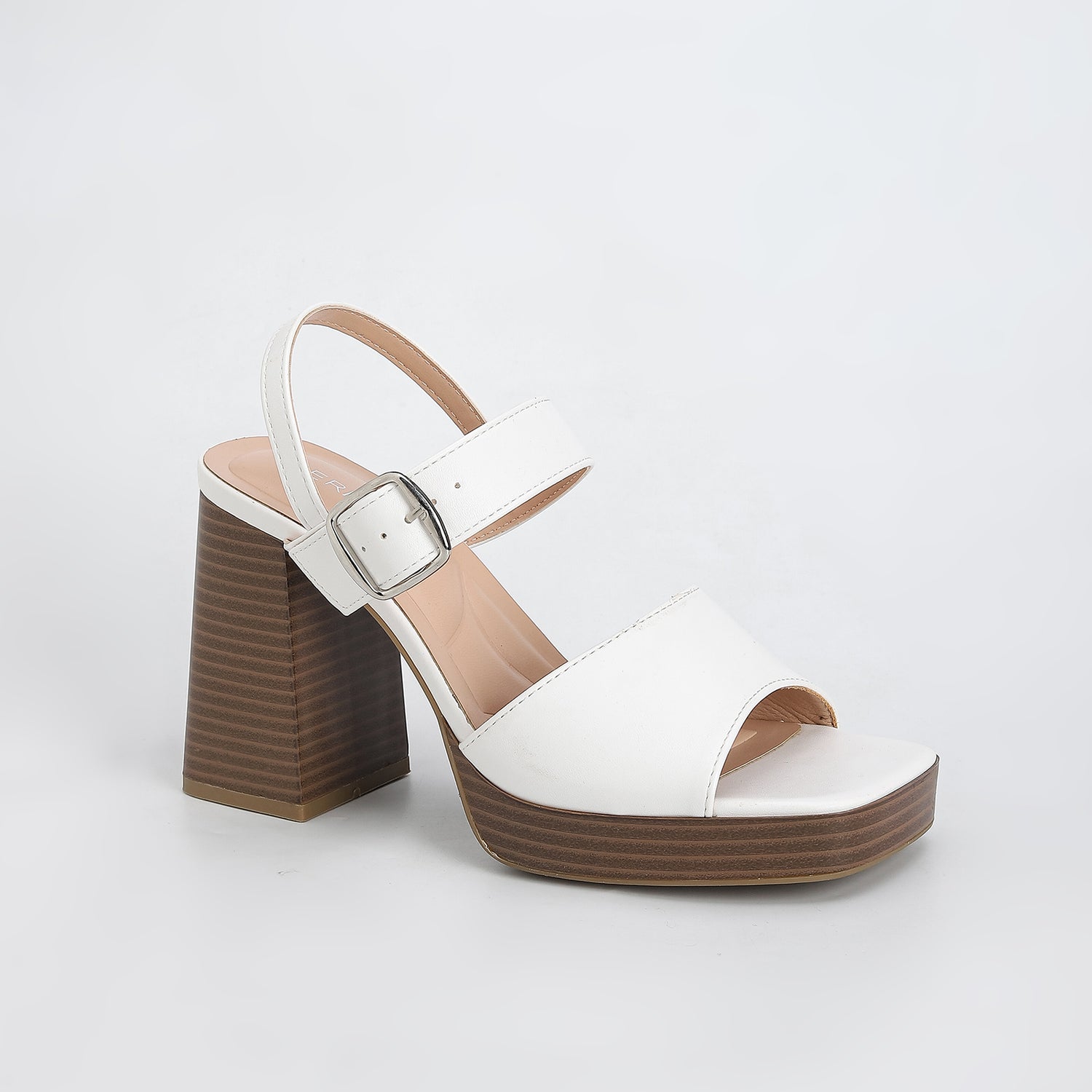 Cobi Faux Leather Platform Block Heels