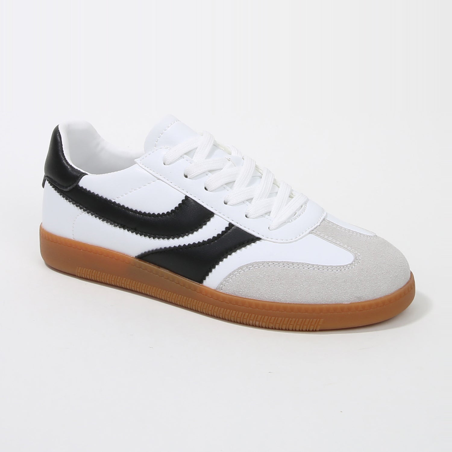 Lilliann Retro Layered Panel Lace-Up Sneakers