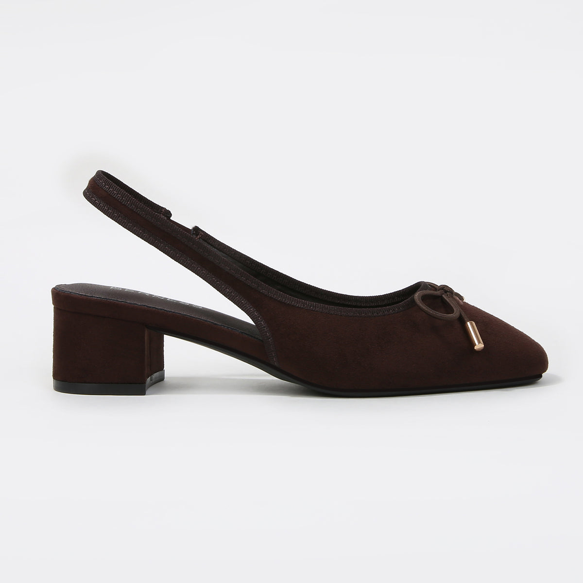 Maliyah Bow Slingback Block Heel Pumps