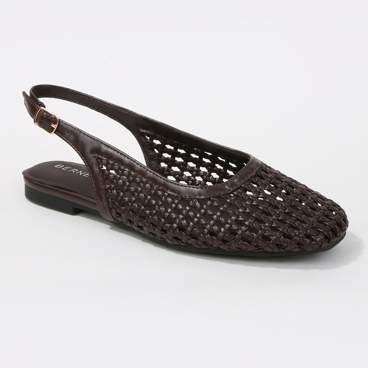 Vesna Woven Pointed Toe Slingback Flats